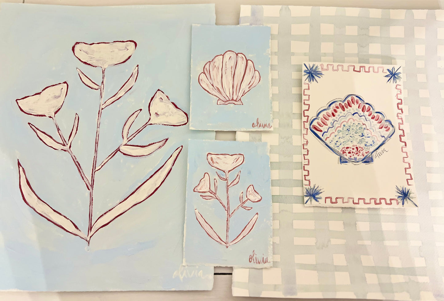 Coastal Americana Watercolor