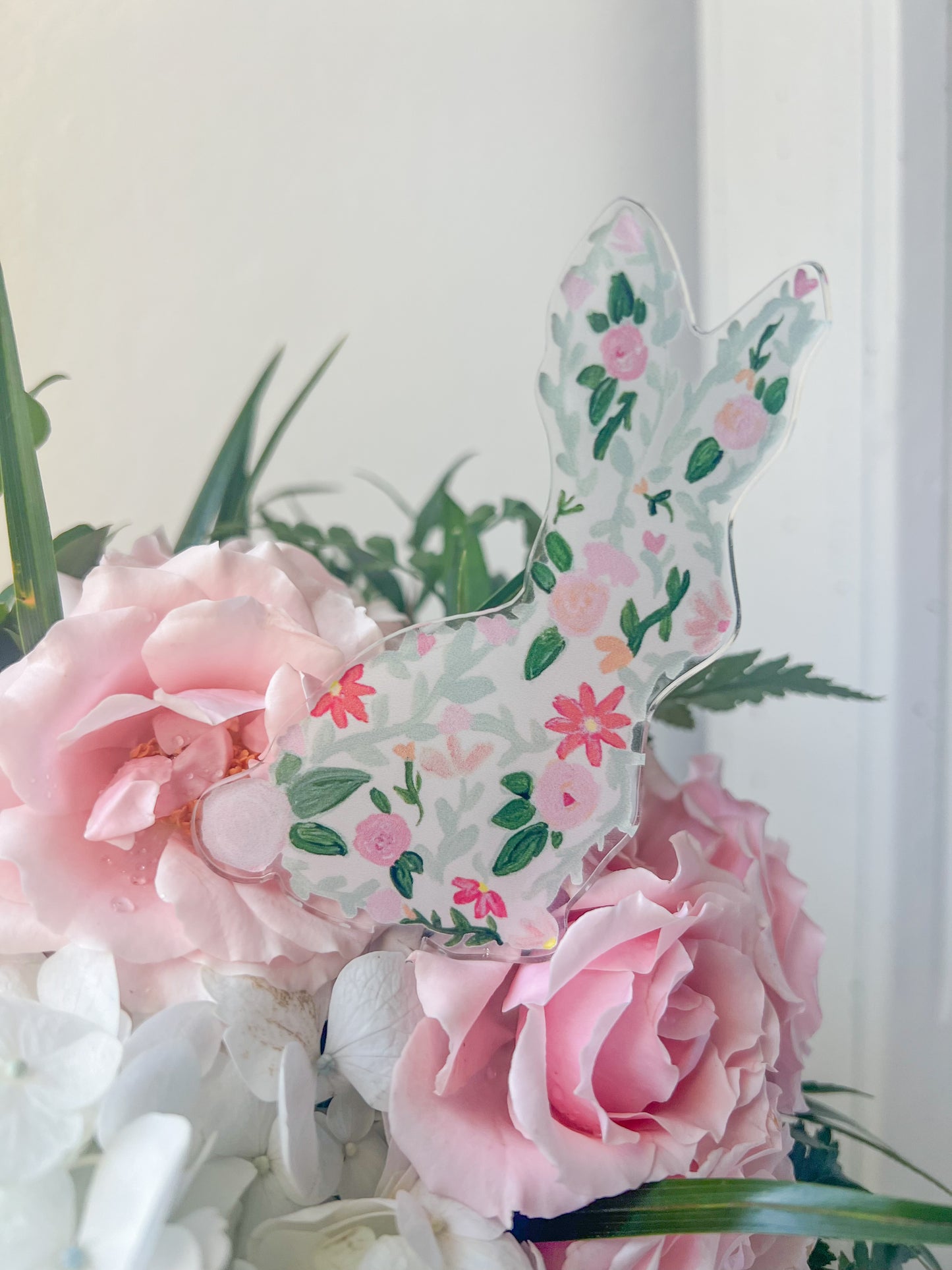 La Fleur Bunny Acrylic Cake/Floral Topper