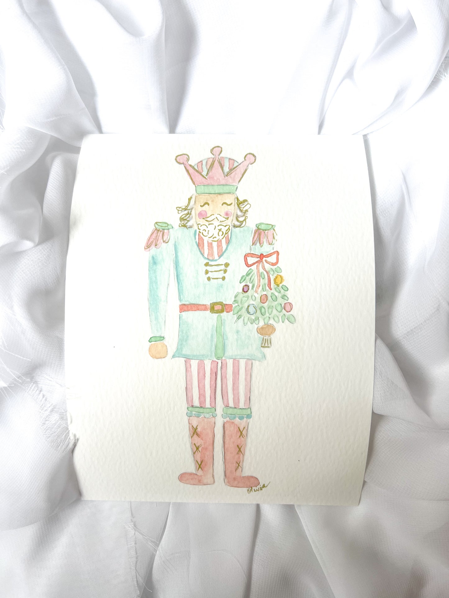 Watercolor Nutcracker Fine Art Prints
