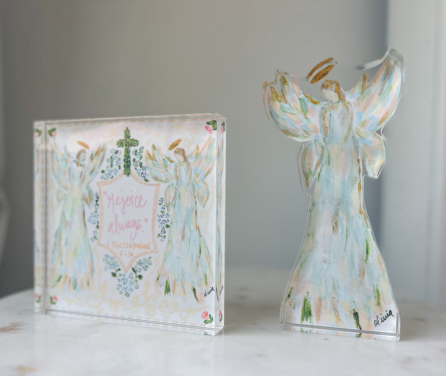 Rejoice Always Acrylic Block