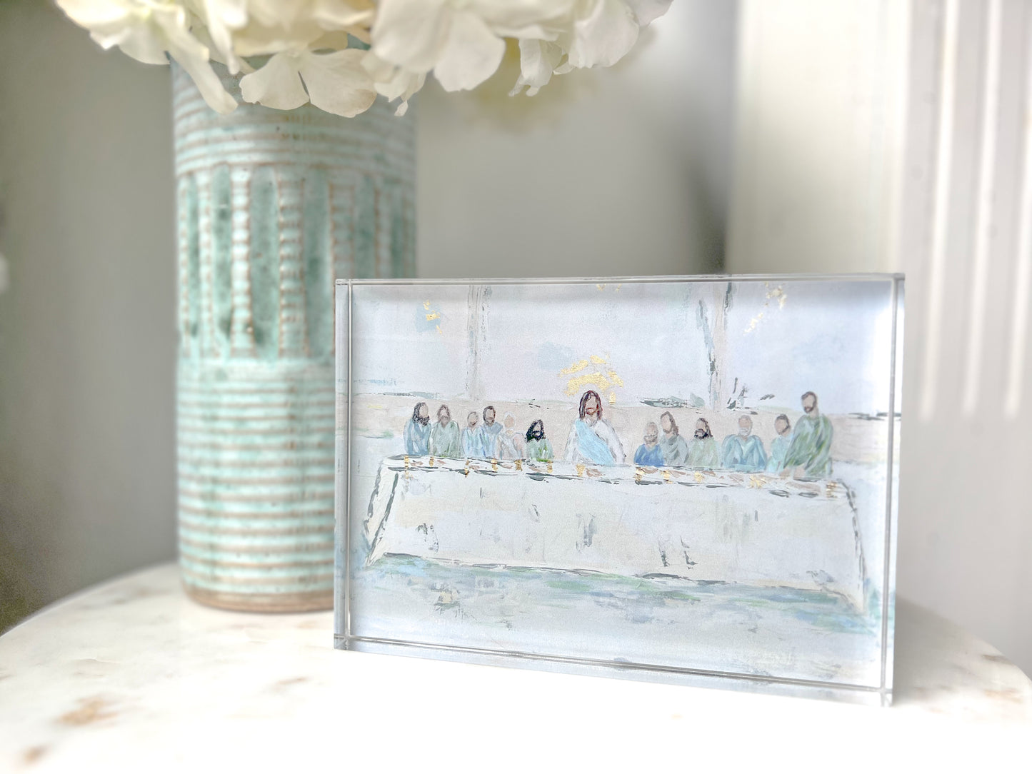 Last Supper Print on an Acrylic Block