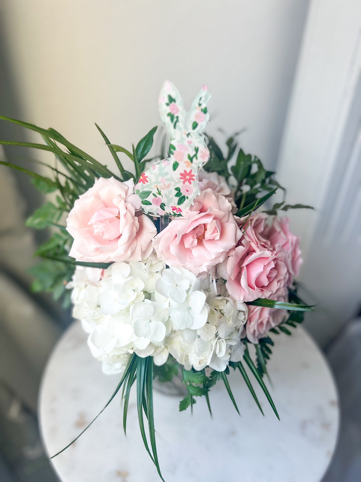 La Fleur Bunny Acrylic Cake/Floral Topper