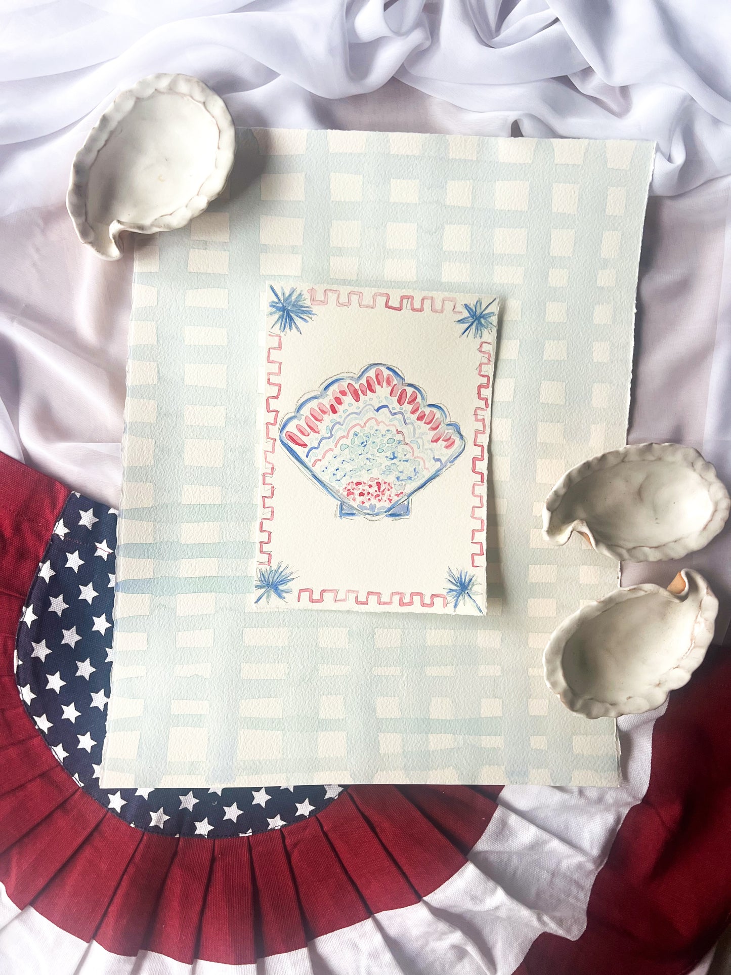 Coastal Americana Watercolor