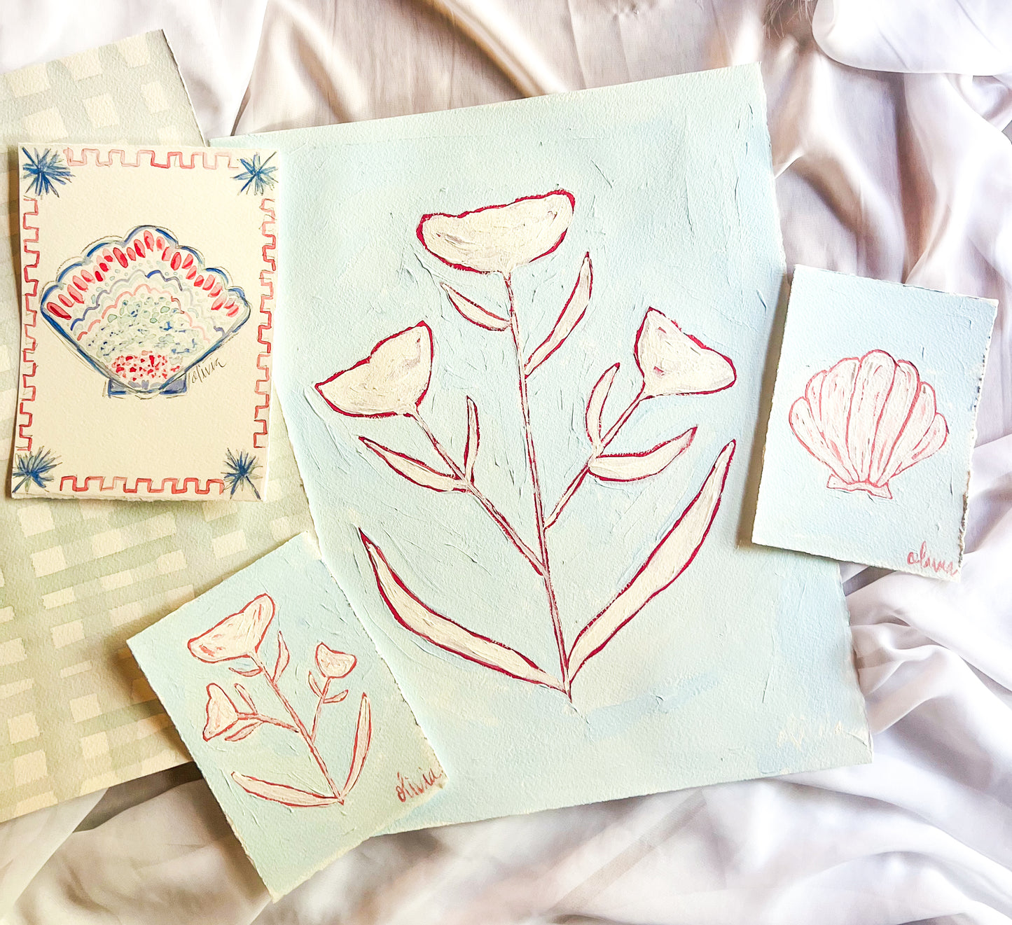 Americana Block Print on Fine Art Paper